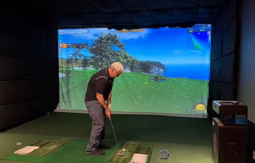 Private simulator bay with members